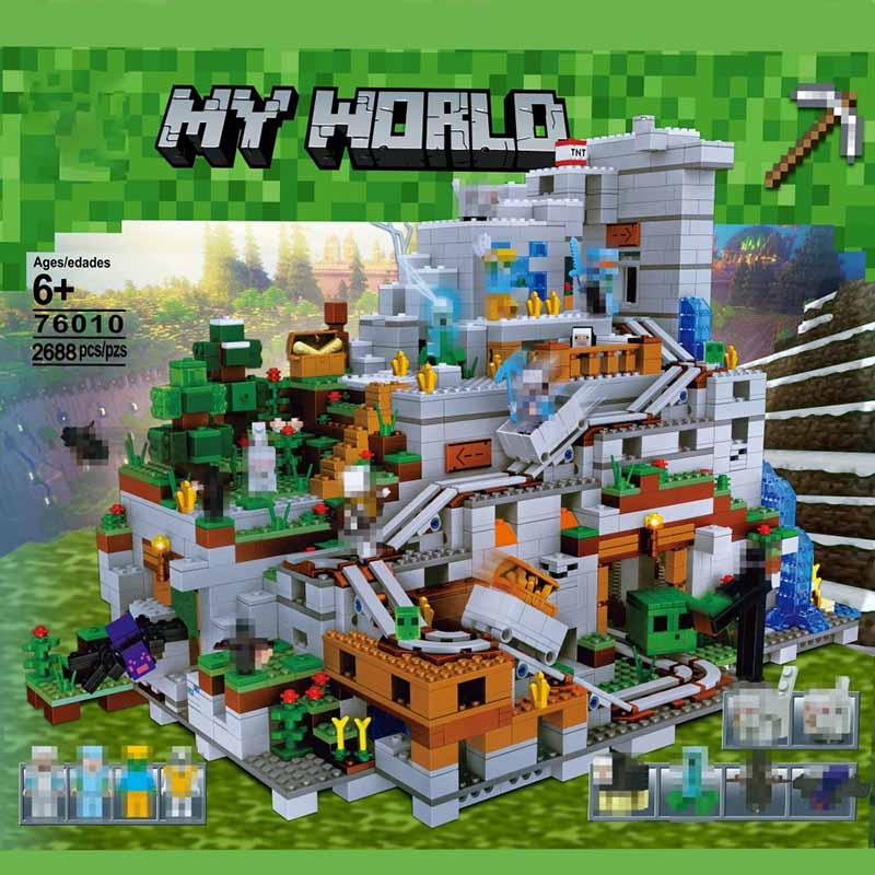 لگو ماینکرافت غار کوهستان Minecraft The Mountain Cave 76010 | ساختنی 2688 قطعه